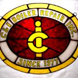 Custom Business Logo in Stained Glass