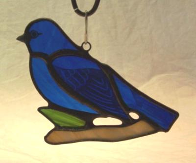 Indigo Bunting Suncatcher