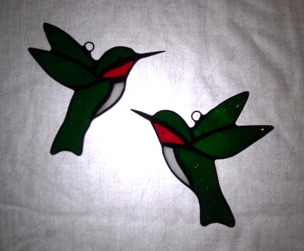 Hummingbird Sun Catcher Pair