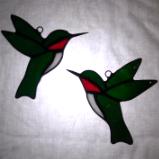 Hummingbird Sun Catcher Pair