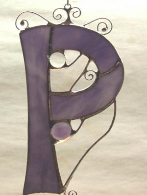 Letter P Suncatcher ~ Any Color