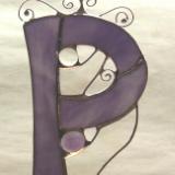 Letter P Suncatcher ~ Any Color