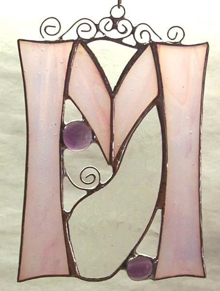 Stained Glass Letter M ~Any Color ~Suncatcher