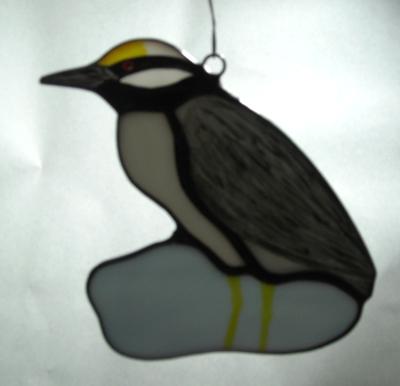 Yellow Crowned Night Heron Sun Catcher