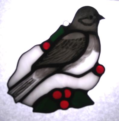 Northern Junco (Snowbird) with Winter Berries