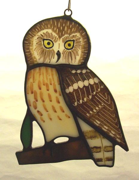 Saw-Whet Owl Suncatcher