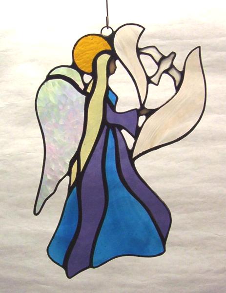 Angel and Dove Suncatcher Angel and Dove Suncatcher