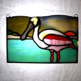 Roseate Spoonbill Sunset Panel