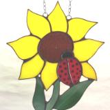 Sunflower & Ladybug Suncatcher