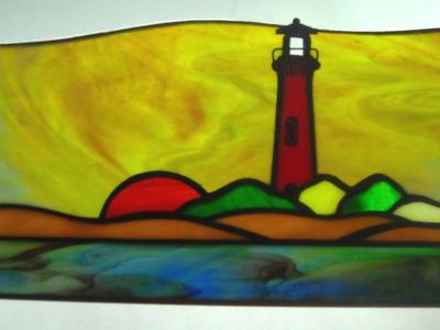 Small Currituck Beach Lighthouse Sunset Panel