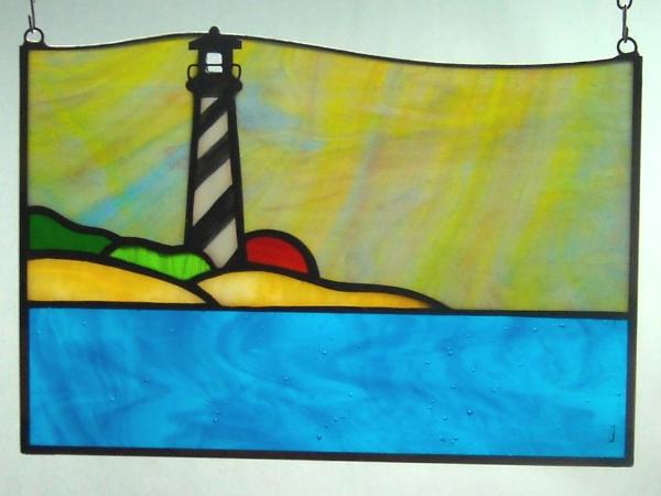 Small Hatteras Lighthouse Sunset Panel