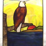 Bald Eagle Sunset Panel 10" by 14"