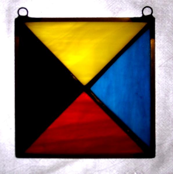 Letter Z Maritime Code Flag Sun Catcher