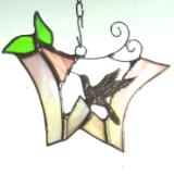 Initial Ornament with Hummingbird ~ Any Letter or Color