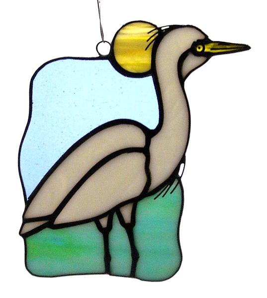 Great White Egret Suncatcher