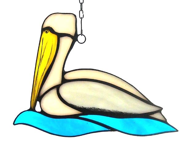 White Pelican Suncatcher